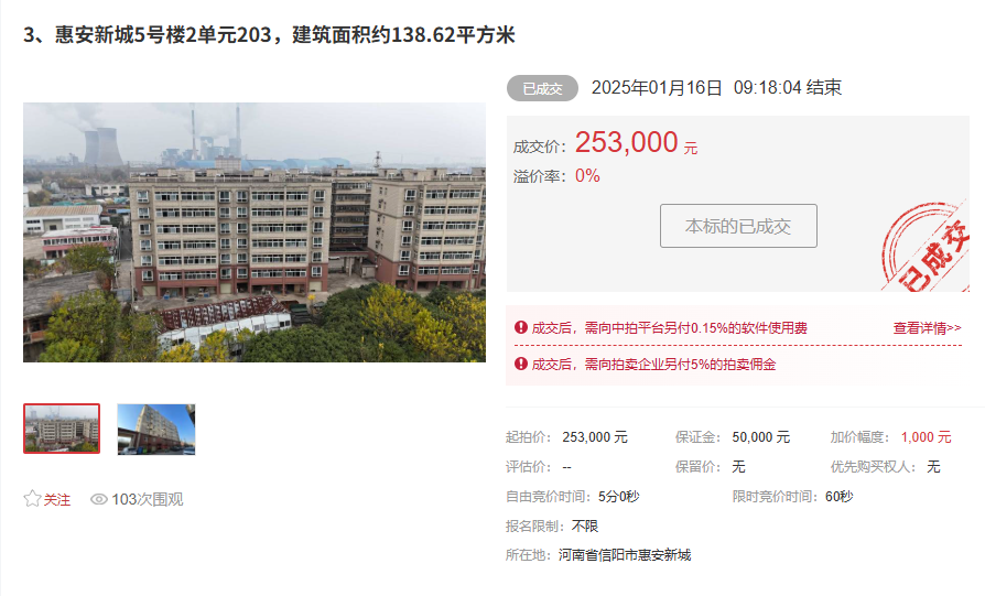 平桥惠安新城1号、2号、3号、4号、5号楼住宅处置拍卖会